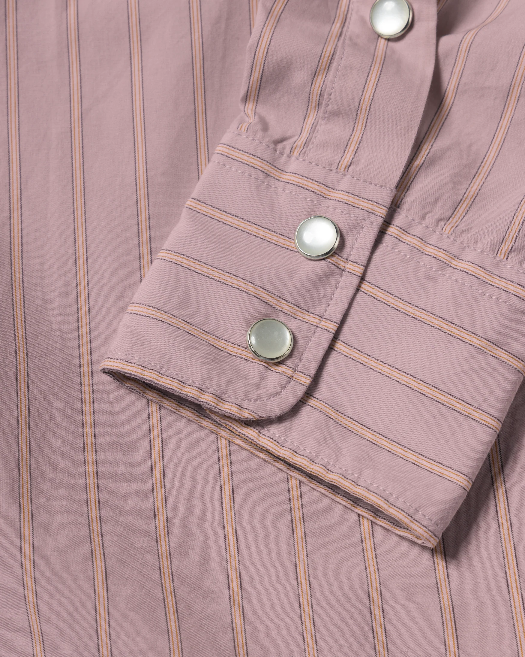 Poplin Stripe Western Shirt - Image 9