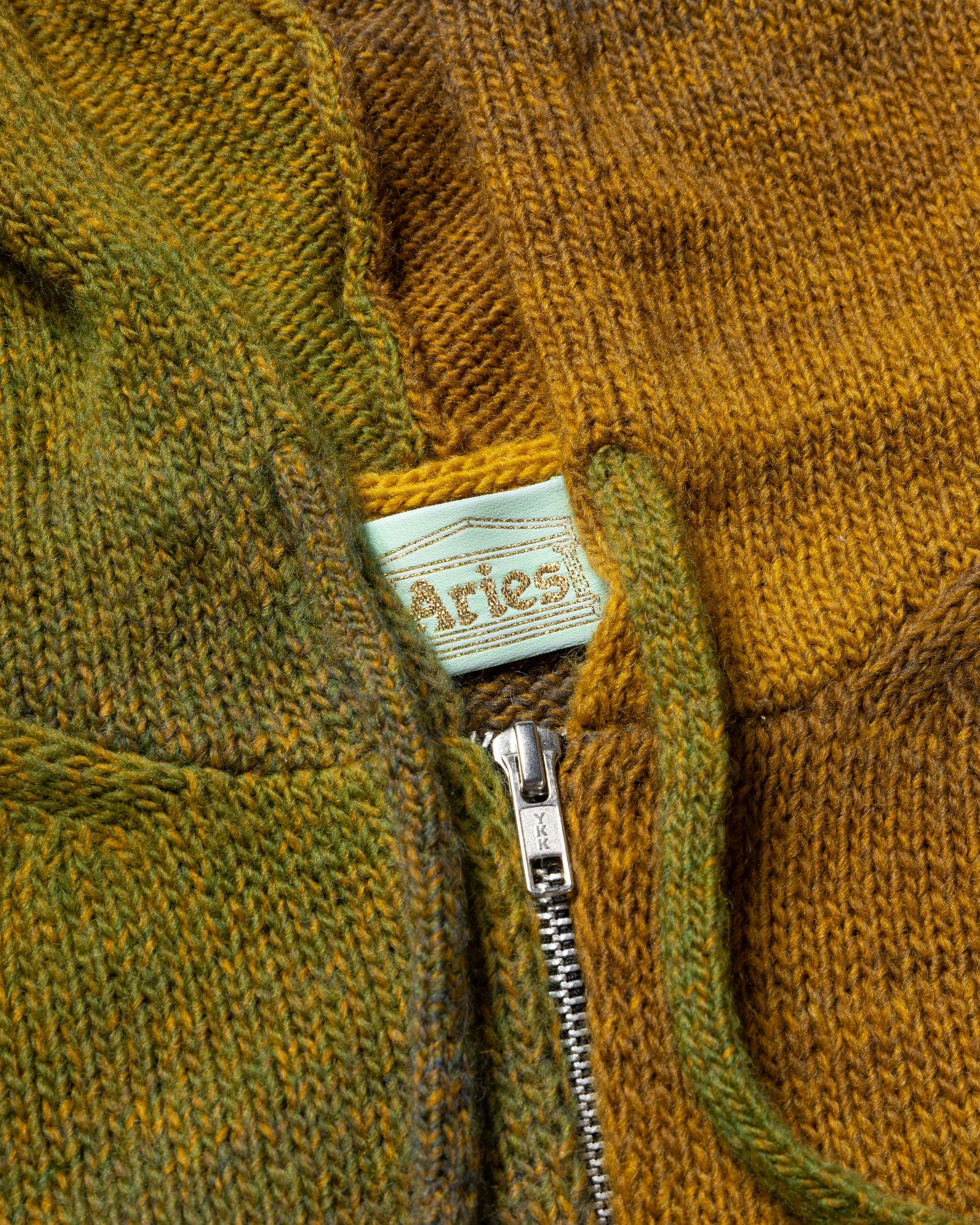 Space Dye Temple Knit Zip Thru Hoodie - Image 3
