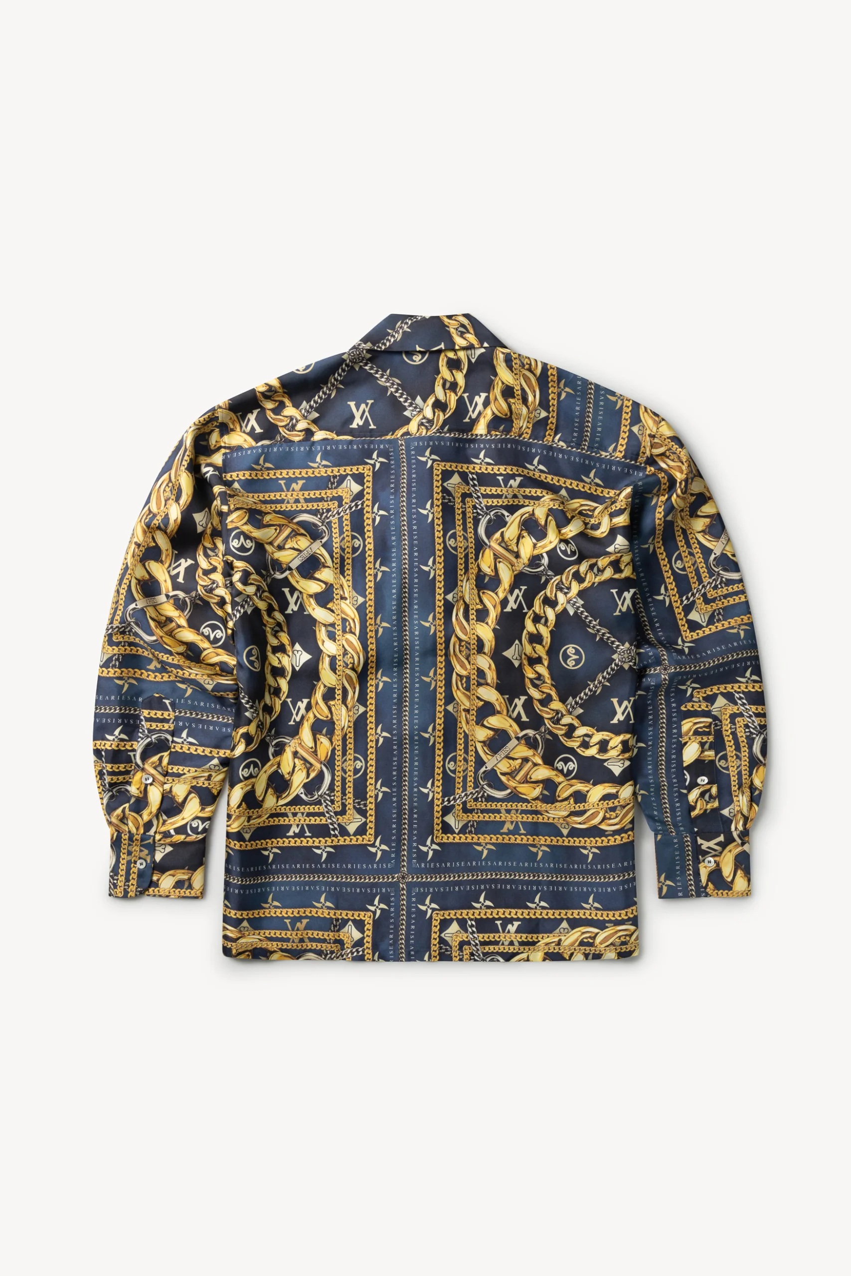 Scarf Print Silk Shirt - Image 2
