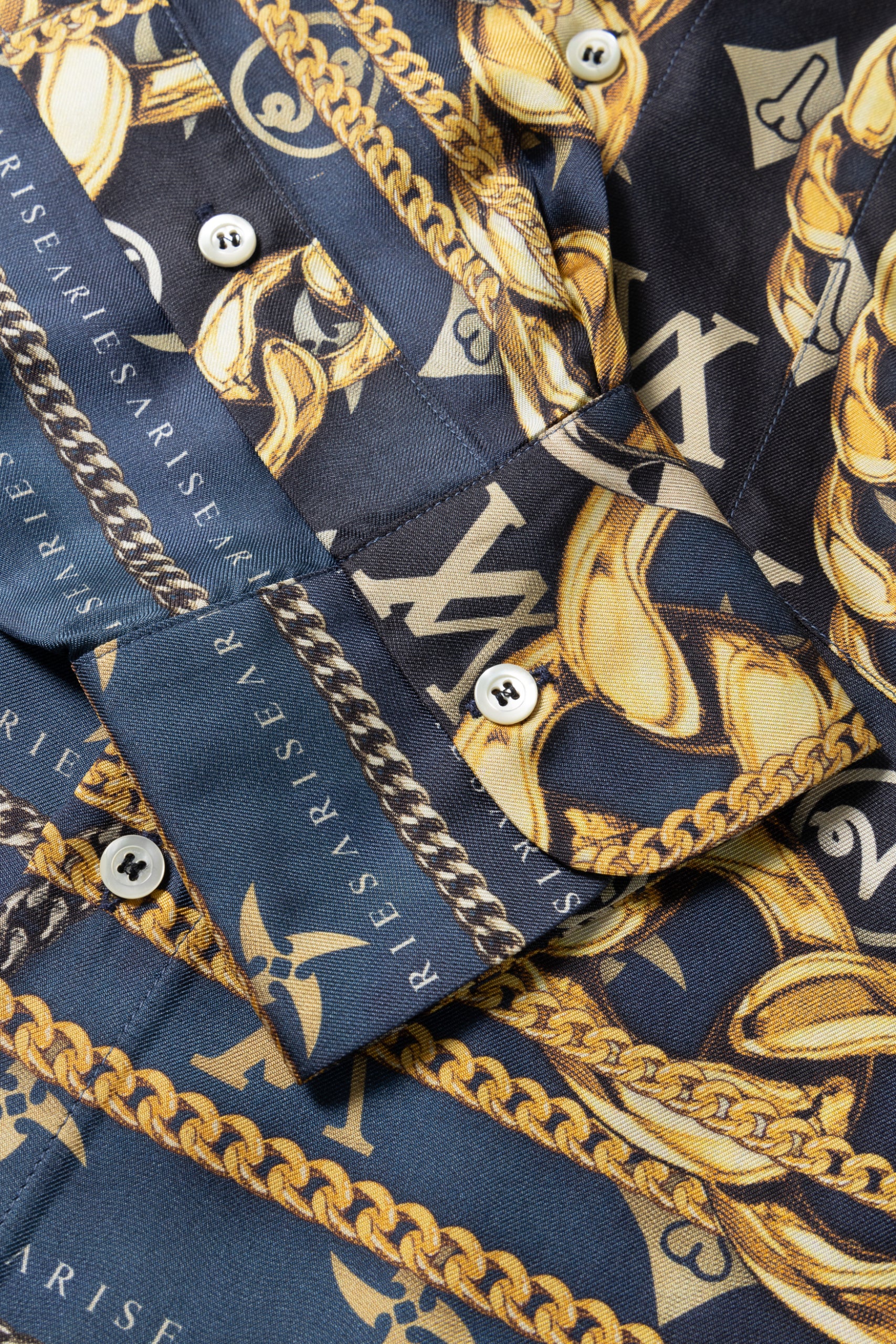 Scarf Print Silk Shirt - Image 3