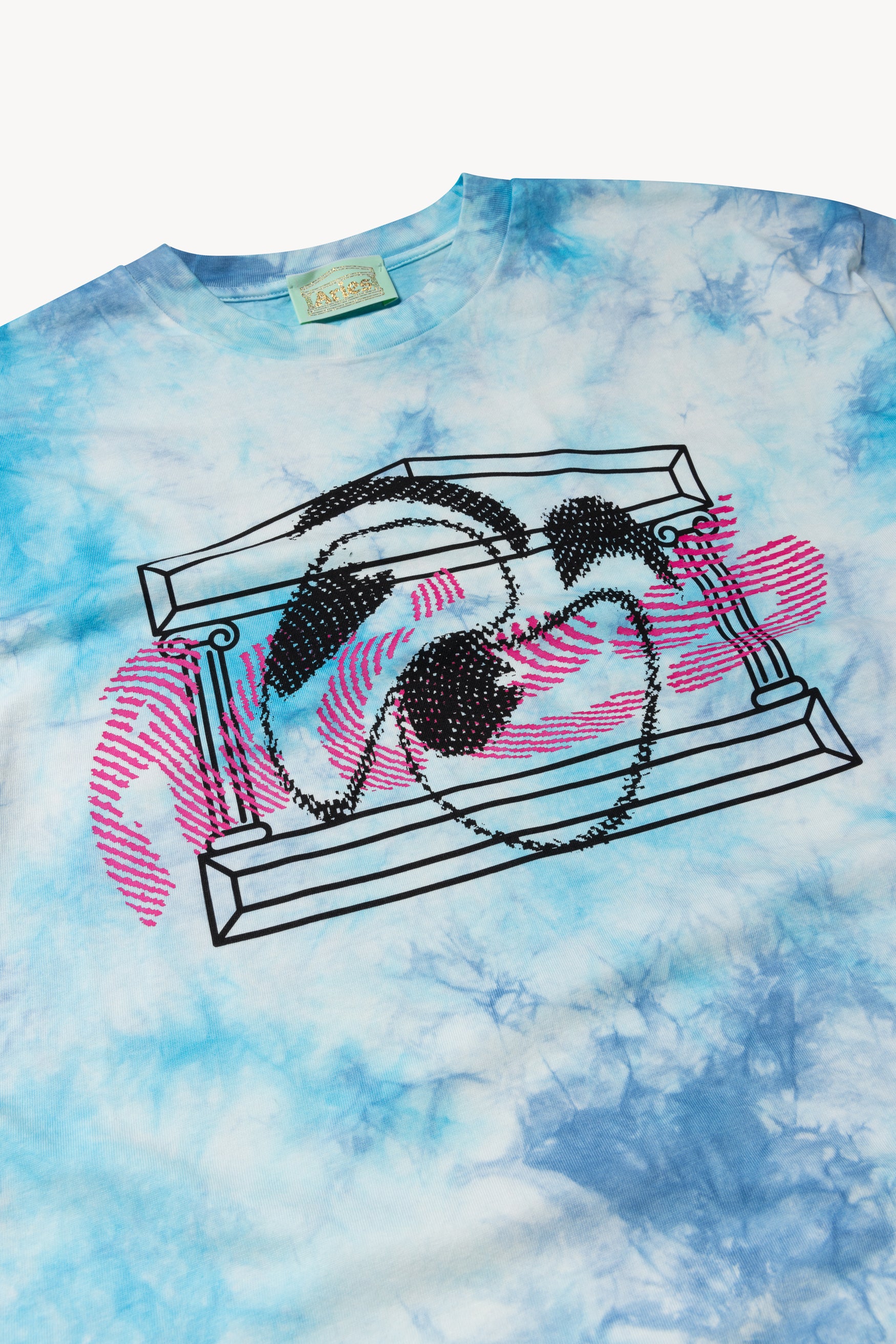 Temple Warped Eyes Tie Dye Tee - Image 4