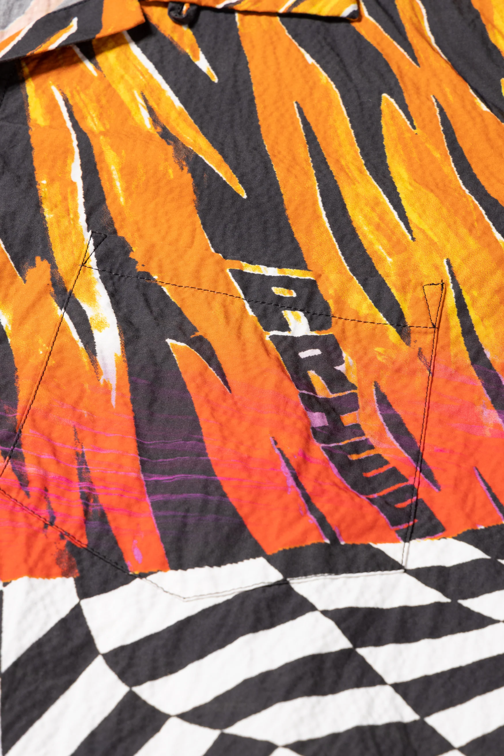 Aries x Vault by Vans Distorted Cheque Hawaiian Shirt - Image 3
