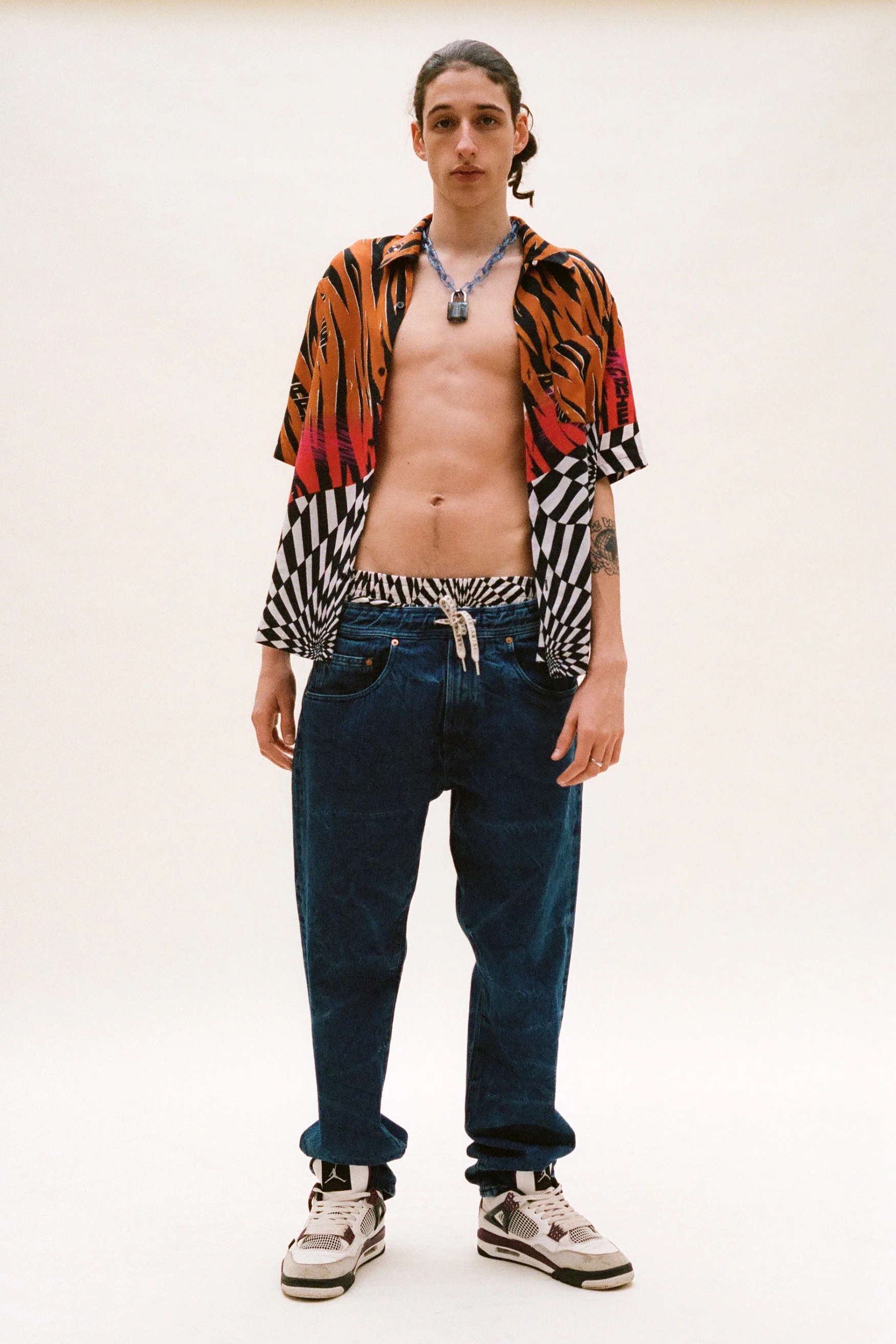 Aries x Vault by Vans Distorted Cheque Hawaiian Shirt - Image 5