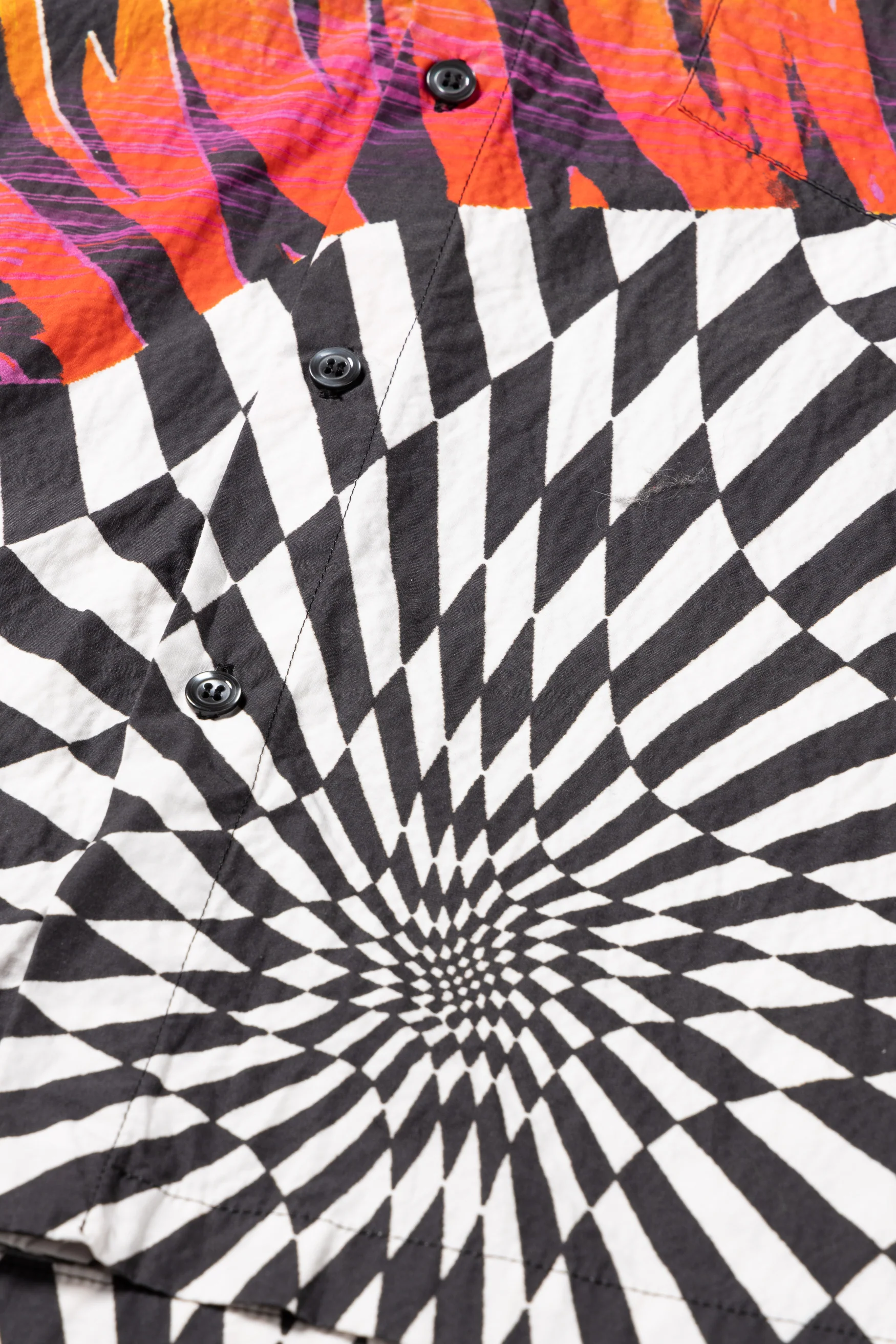 Aries x Vault by Vans Distorted Cheque Hawaiian Shirt - Image 6