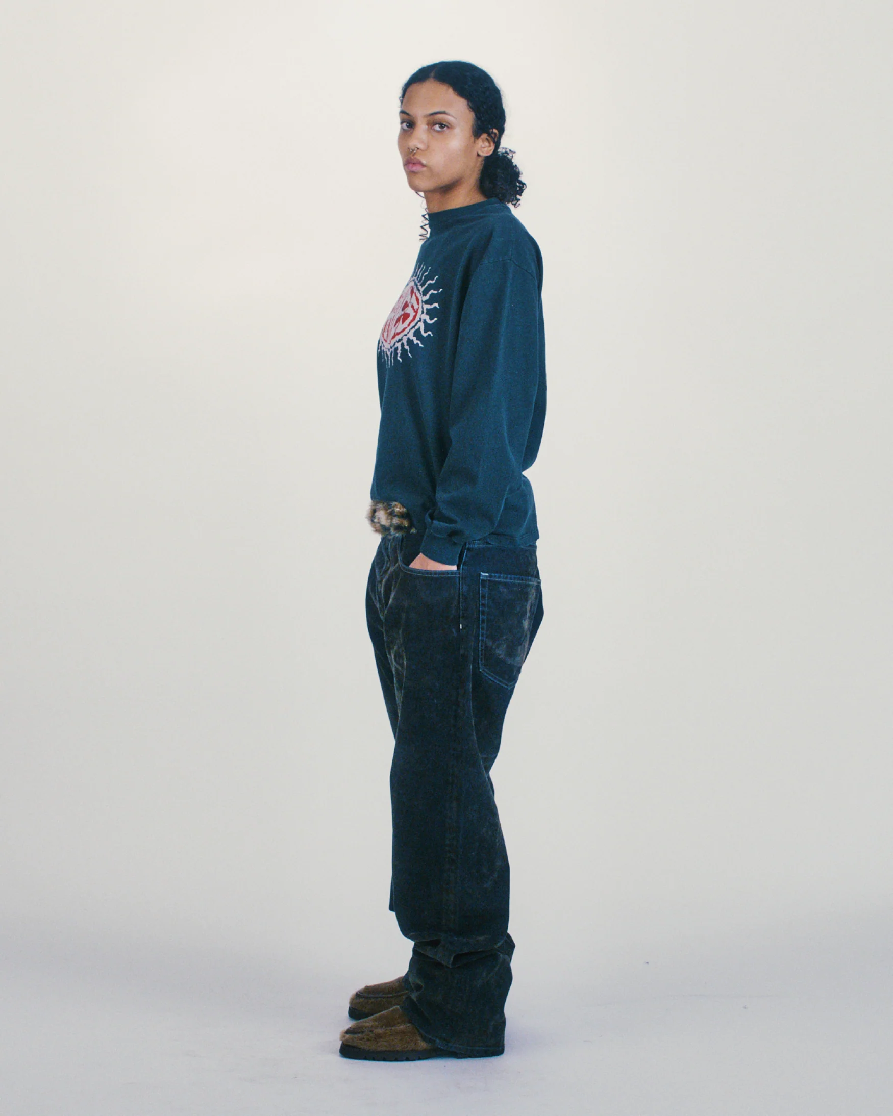 Worn Flock Batten Jean - Image 11
